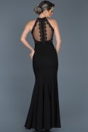 Long Black Prom Gown ABU525