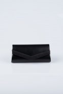 Black Leather Evening Bag V438