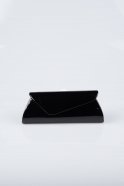 Black Patent Leather Portfolio Bags V455-01