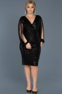 Short Black Evening Dress ABK305