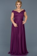 Purple Long Oversized Evening Dress ABU020