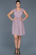 Short Light Lavender Invitation Dress ABK361