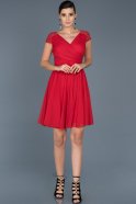 Short Red Invitation Dress ABK361