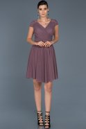 Short Lavender Invitation Dress ABK361