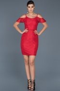 Short Red Invitation Dress ABK322