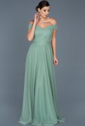 Turquoise Long Evening Dress ABU020