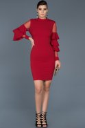 Short Red Invitation Dress ABK330