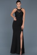 Long Black Mermaid Prom Dress ABU473