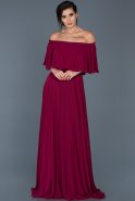 Long Violet Evening Dress ABU267