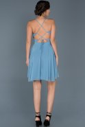 Short Blue Invitation Dress ABK027