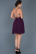 Short Purple Invitation Dress ABK027