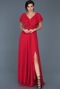 Red Long Engagement Dress ABU032