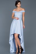 Long Light Blue Evening Dress ABO001