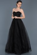 Short Black Sweetheart Evening Dress ABU574