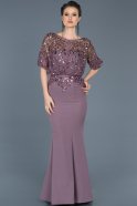 Long Lavender Mermaid Evening Dress ABU222