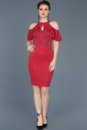 Short Red Evening Dress ABK124
