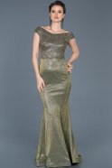 Long Olive Drab Mermaid Prom Dress ABU292