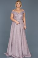 Long Powder Color Oversized Evening Dress ABU590
