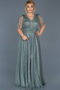 Long Firuze Plus Size Evening Dress ABU090