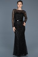 Long Black Mermaid Prom Dress ABU569