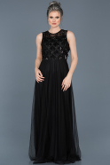 Long Black Evening Dress ABU439