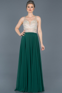 Long Emerald Green Evening Dress ABU093