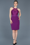 Short Purple Invitation Dress ABK278