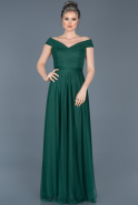 Dark Green Long Evening Dress ABU020