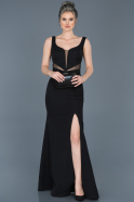 Long Black Prom Gown ABU066