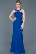Long Sax Blue Evening Dress ABU006