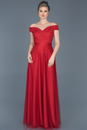 Red Long Evening Dress ABU020