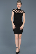 Short Black Evening Dress ABK256