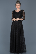 Long Black Evening Dress ABU335
