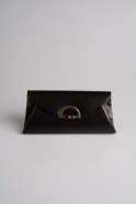 Black Leather Portfolio Bag V452