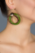 Green Earring KB025