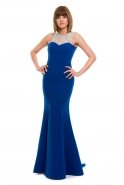 Long Sax Blue Evening Dress MT15-039