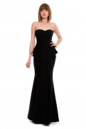 Long Black Evening Dress MT15-018