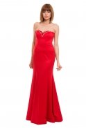 Long Red Evening Dress C3174