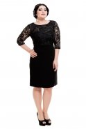 Black Oversized Evening Dress O7603