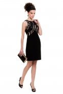 Short Black Evening Dress S4006