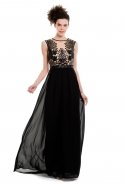 Long Black Evening Dress S3962