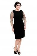 Black Oversized Evening Dress O7544