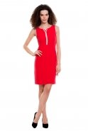 Short Red Evening Dress T1853