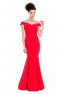Long Red Evening Dress MT15-066