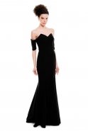Long Black Evening Dress MT15-061