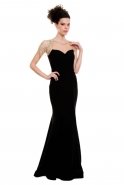 Long Black Evening Dress MT15-046
