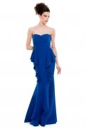 Long Sax Blue Evening Dress MT15-018