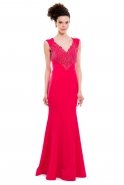 Long Pink Evening Dress C3092