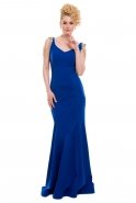 Long Sax Blue Evening Dress C3135