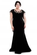 Black Oversized Evening Dress AL8066